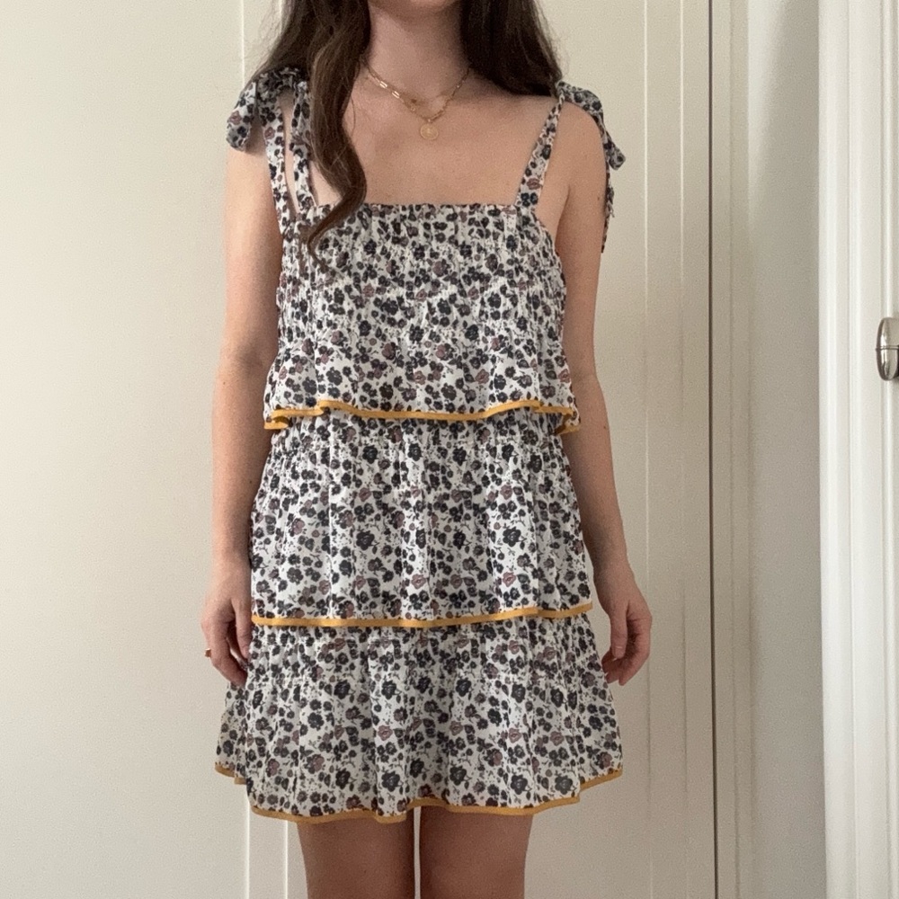 Tularosa Revolve Gloria Floral Tiered Dress – Malibu Floral, Size M